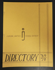 Jurupa Unified School District Directory 1969 1970 Riverside California Book picture