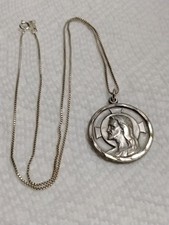 I Am An Episcopalian Sterling Silver Jesus Medal Medallion  & 18