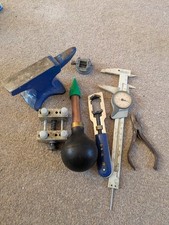 Vintage Small Tools Job Lot Mini Anvil Watchmaking Jewellery Tools picture