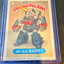 1986 Topps Garbage Pail Kids Series 3 Hot Head Harvey 87a Sticker Puzzle A picture