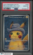 2023 Pokemon SVP EN Pokemon X Van Gogh #085 Pikachu With Grey Felt Hat PSA 10 picture