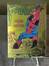 SkyBox 2021 Marvel Metal Universe Spider-Man #164 Crisis on Campus Yellow FX picture