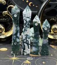 Natural Moss Agate Canton style Towers Druzy Mossy Amazing  picture