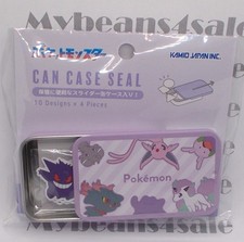 Pokemon Center Japan Mini Tin Case Purple Sticker Set 40 Stickers New picture