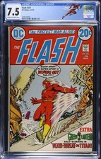 Flash #221 CGC 7.5 VF- DC 1973 Custom Label COMBINED SHIPPING picture