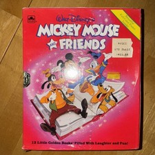 Walt Disney Mickey Mouse and Friends Sealed Little Golden Books Box Set of 12 picture