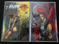 G.I. Joe: A Real American Hero / Tomb Raider #1 Lara Croft Foil Set picture