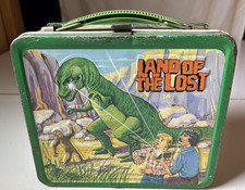 Vintage Land of The Lost Metal Lunchbox And Thermos picture