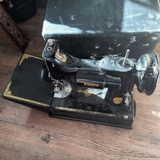 1947 Portable Singer 221-1 Featherweight Electric Sewing Machine With Case picture