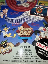 Looney Tunes Comic Ball 1990 Upper Deck Baseball 99 Cards 2 Holos Cards Vintage picture