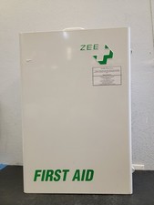 Vintage Zee First Aid Cabinet, Large, Metal 22x15x7” Original W/ Supplies picture