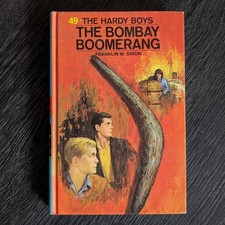 49 The Bombay Boomerang (1970-Yellow Number): Hardy Boys Book Blue-Back picture