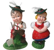 Christopher Radko By Ino Schaller Hansel & Gretel Paper Mache Candy Containers picture