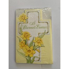 Vtg American Greetings Easter Cards W Envelopes Cross 10 Pack picture