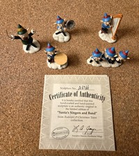 🎅 Hawthorne Village Rudolph's Christmas Town Elves Santa's Singers and Band COA picture