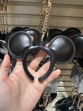 Disney Parks Minnie Mouse Black Ears Headband 3 1/2