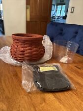 Longaberger 2007 Cinnamon Small Fall Gourd Basket, Liner, & Protector picture