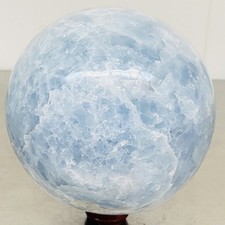 4420G Natural Blue Celestite Crystal Sphere Ball Healing Madagascar picture