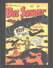 Buz Sawyer  #2   Australian  copy Grade 3.0  bats on cover picture