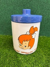 Vintage 1994 Pebbles Flintstone Ceramic Canister Jar The Flintstones picture