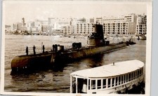 USS CHOPPER 342 BALOA-CLASS WW2 SUBMARINE c1940 postcard real photo rppc picture