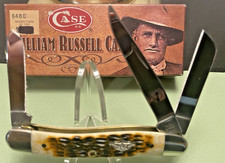 2009 William Russell Case WR XX Molasses Bone Stockman 3 Blade 6318 SS - New picture