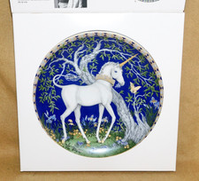 HUTSCHENREUTHER Germany The Sight of Wonders Unicorn Plate Dreamer's Garden picture