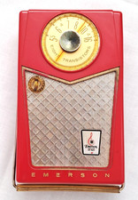 EMERSON 888 'Pioneer' Nevabreak Pocket Radio * mid-1950s * 8 Transistors * WORKS picture