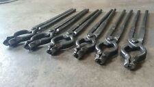 Blacksmith tongs forging metal working tong set gooseneck tongs Lot of 6 Pcs picture