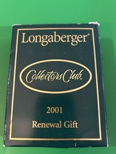 Longaberger Collectors Club 2001 Renewal Gift - New In Box picture