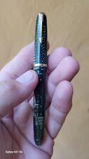 Parker Vacumatic Fountain Pen Double Jewel Green Striped Excellent Condition picture