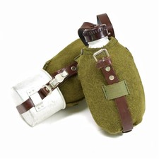 2-Pack, Genuine Romanian Army Canteen Cup Felt Cover, Vintage, Retro, 32oz picture
