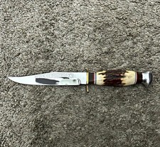 Vintage Kissing Crane Robi Klaas New Orleans Stag Bowie Knife, Ends Sept.30th picture