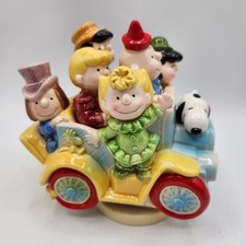Vintage Schmid Snoopy & Gang Clown Capers Music Box - Peanuts picture