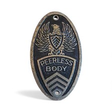 Peerless Body Tag Emblem Circa 1917-1923 Oval 1.75