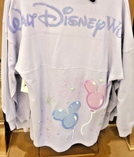 2026 Walt Disney World Mickey Mouse Balloons Spirit Jersey XS Lavender Sequin picture