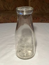 c1915-20 Riverdale Creamery San Francisco California, pint Embossed Milk Bottle picture