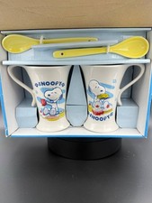 Snoopy Peanuts Strawberry ceramic dessert cup set with spoons serving for 2 HK picture