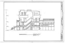 Sacramento California Leland Stanford House 1900s architectural drawing picture