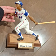 Sports Impressions Hank Aaron Signed Limited Ed Cold Cast MLB Baseball Figurine picture