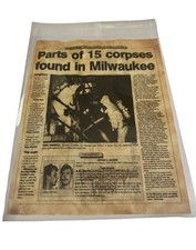 Jeffrey Dahmer 15 Corpses Found In Milwaukee Wisconsin Newspaper Headline 1991 picture