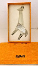 Oleg Cassini Crystal Giraffe Figurine w/Original Box picture