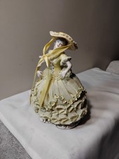 Vtg MZ Irish Dresden Porcelain Figurine Summertime Sunshine Collection RARE LOOK picture