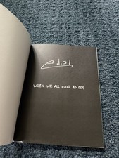 Billie Eilish signed notebook from “when we all fall asleep where do we go” 2019 picture