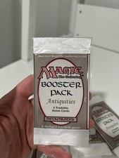 Magic the Gathering Mtg Antiquities Booster Pack Resealed Display Nostalgia picture