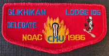 OA Glikhikan Lodge 106 - NOAC 1986 Delegate Flap - s13 picture