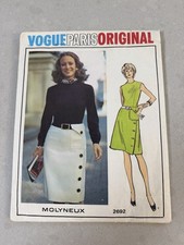 VTG Vogue Paris Original 2692 Molyneux Mod Drop Waist Dress Sz 10 UNCUT picture