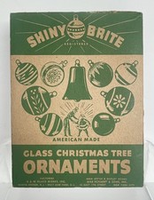 VTG Shiny Brite Small Christmas Ornament Box EMPTY 8