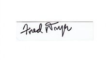 Fred Dryer (Los Angeles Rams) autograph signed autographed cut signature Hunter picture