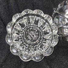 VTG Pair Princess House Heavy Crystal Clear 3-Way CandleHolders picture